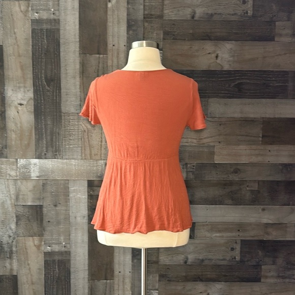 Torrid 00 brown peasant top boho chic flowy festival hippie crochet wanderlust - Picture 8 of 11